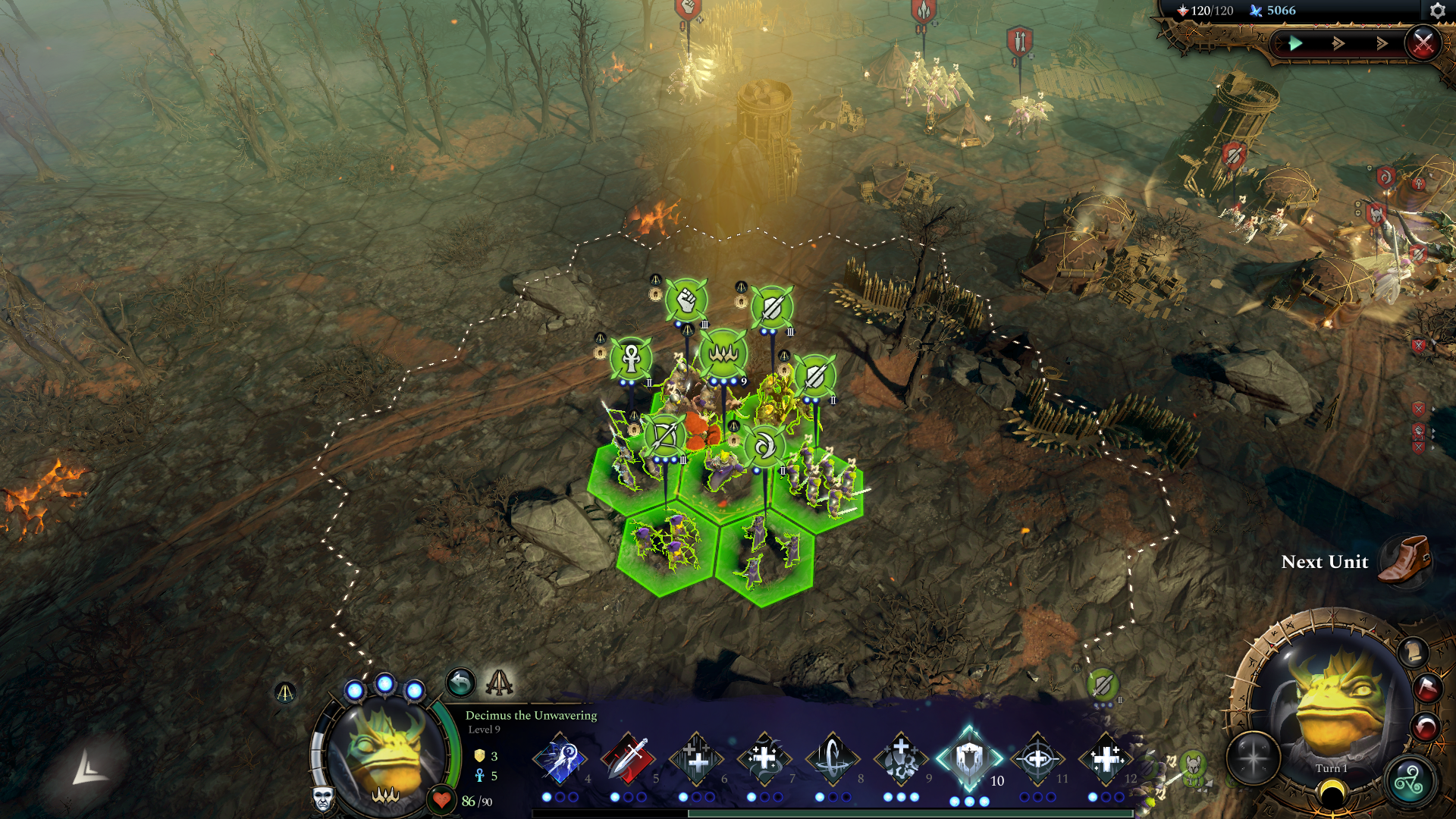 274. Decimus gathers his forces for a rallying blessing Turn 108.png